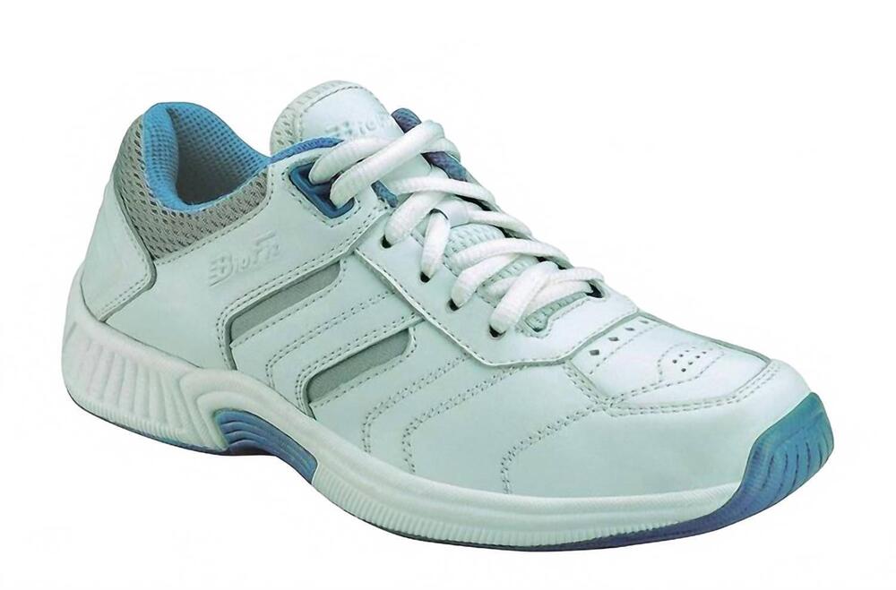NEW ORTHOFEET women's whitney lace-up walking shoe in white